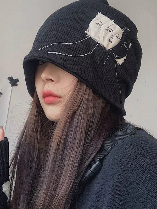 Original Casual Cool Applique Knitting Hat - Image 3