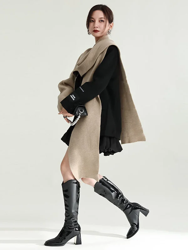 Original Creation Loose Irregularity Solid Color Shawl&Scarf - Image 3