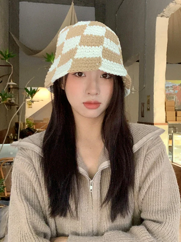 Checkerboard Contrast Color Bucket Hat - Image 10