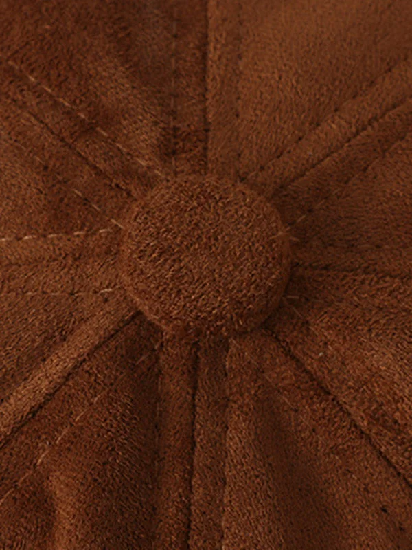 Casual Suede 9 Colors Beret Hat - Image 9