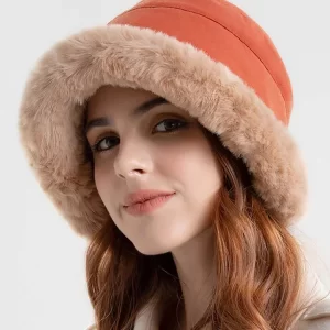 Winter Women Solid Wool Liner Hat-Beige