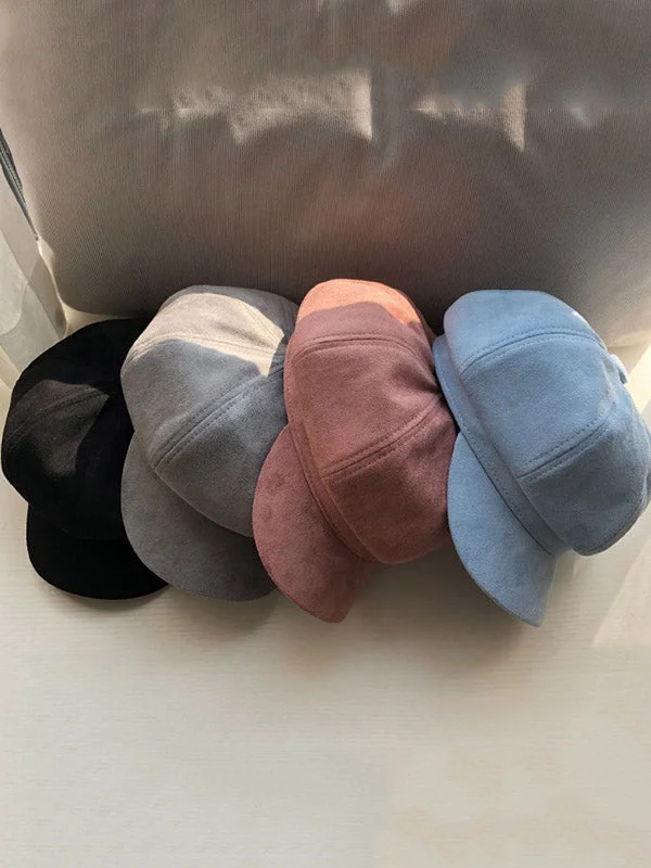 Casual Suede 9 Colors Beret Hat - Image 5