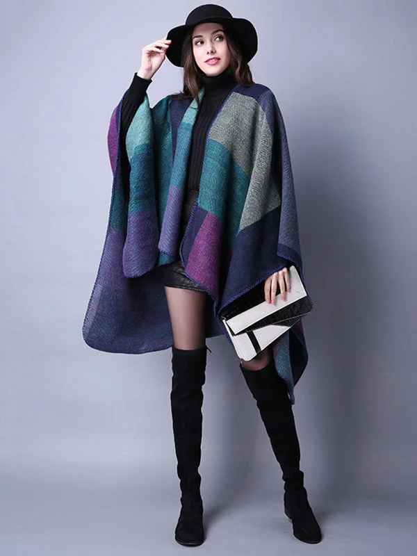 Imitation Cashmere Color-block Jacquard Shawl Scarf - Image 6