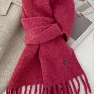 Original Rose Tasseled Faux Cashmere Scarf