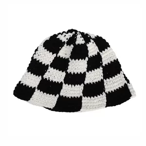Checkerboard Contrast Color Bucket Hat