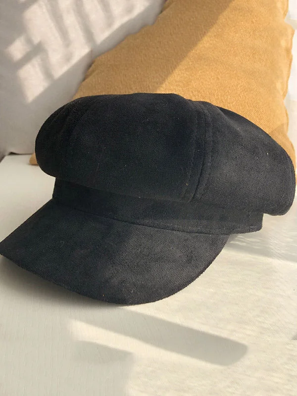 Casual Suede 9 Colors Beret Hat - Image 4