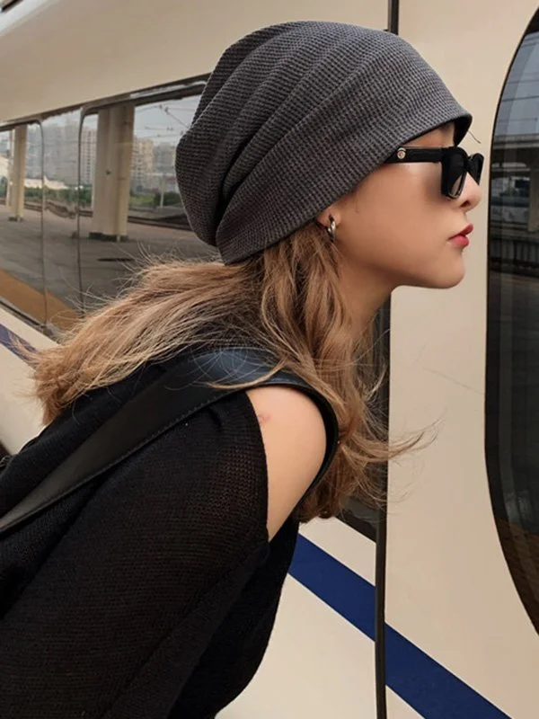 Simple Normcore Solid Color Knitted Hat