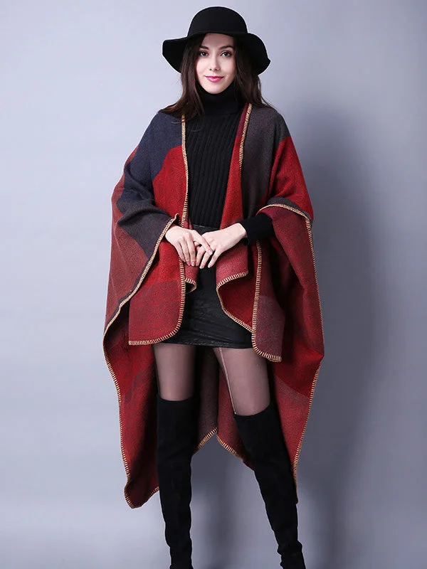 Imitation Cashmere Color-block Jacquard Shawl Scarf - Image 5