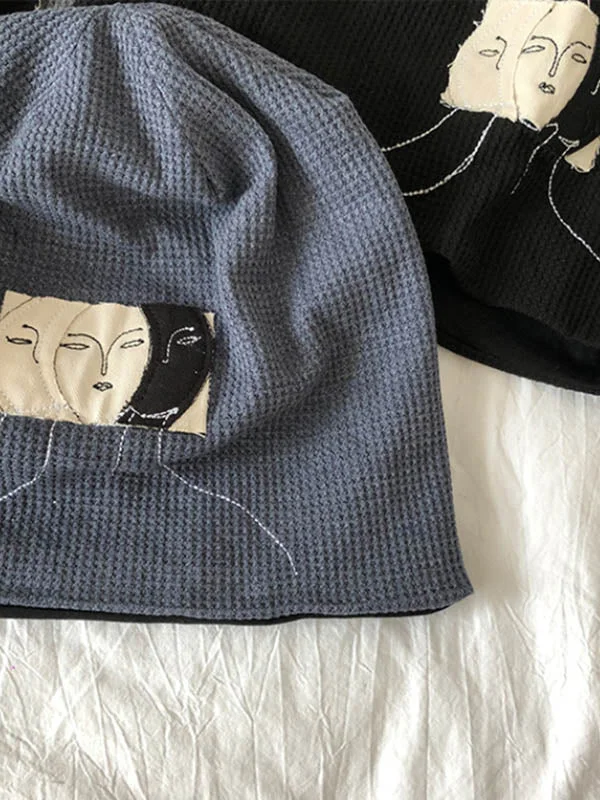 Original Casual Cool Applique Knitting Hat - Image 7