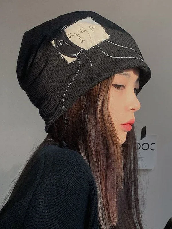 Original Casual Cool Applique Knitting Hat - Image 5