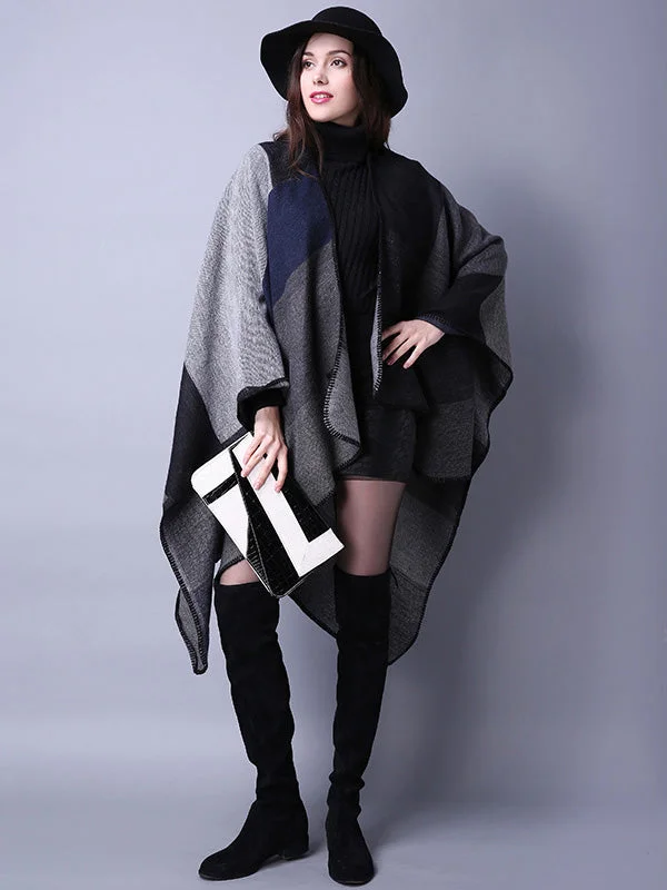 Imitation Cashmere Color-block Jacquard Shawl Scarf - Image 2