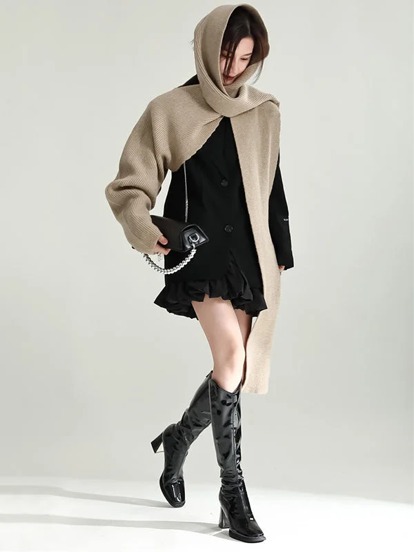 Original Creation Loose Irregularity Solid Color Shawl&Scarf - Image 6