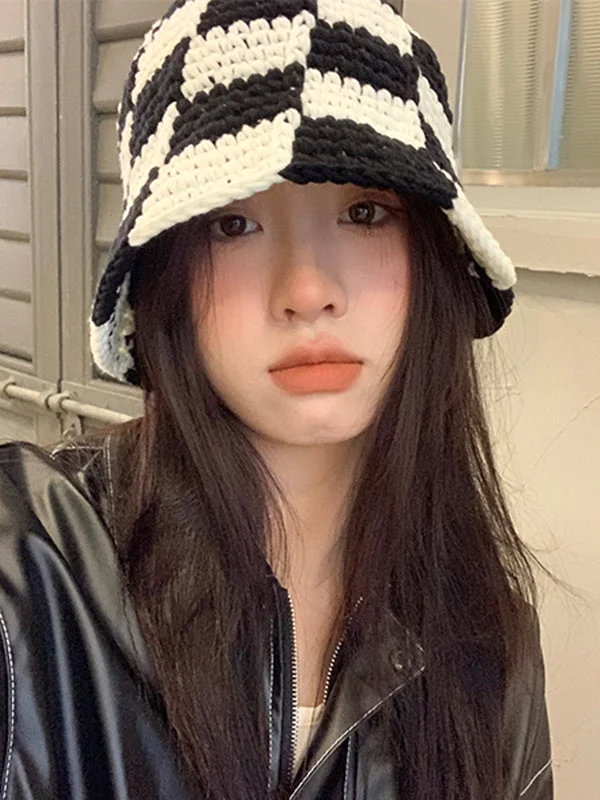 Checkerboard Contrast Color Bucket Hat - Image 12