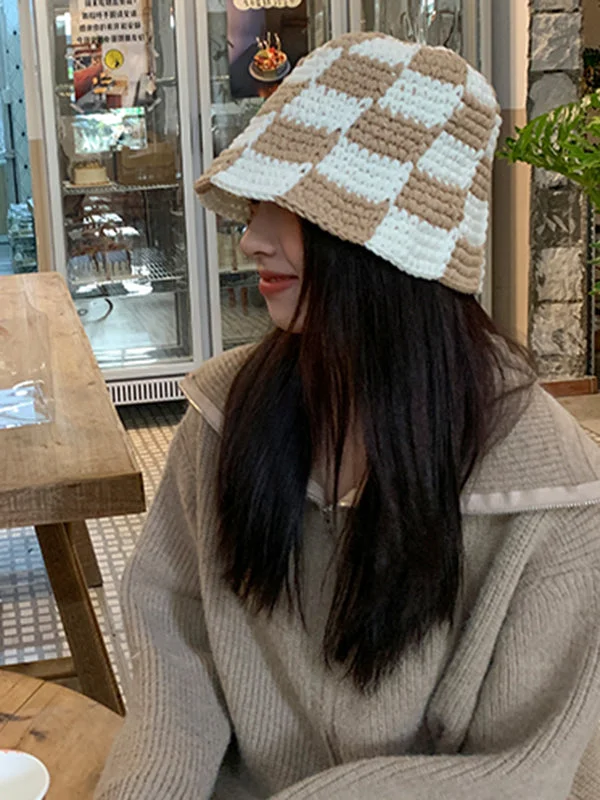 Checkerboard Contrast Color Bucket Hat - Image 13